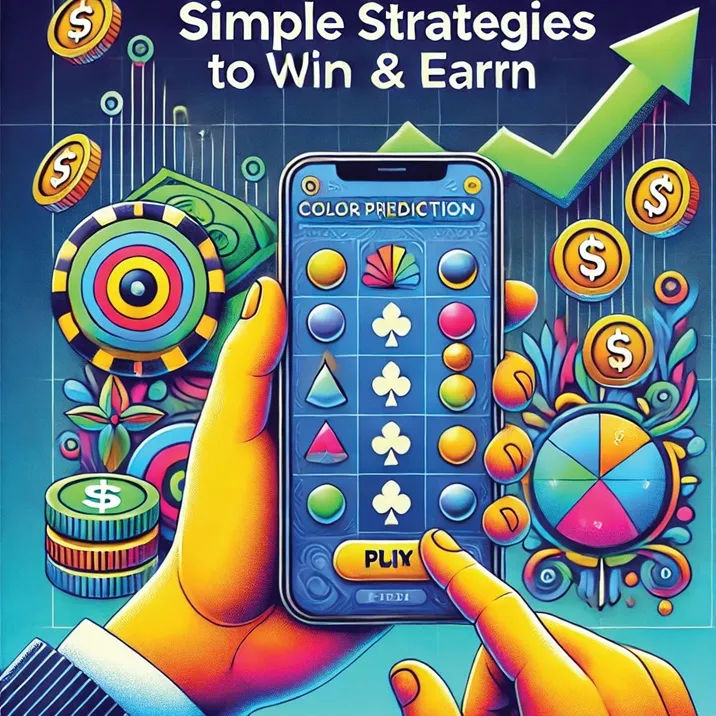 Color prediction game dashboard with live statistics and betting history